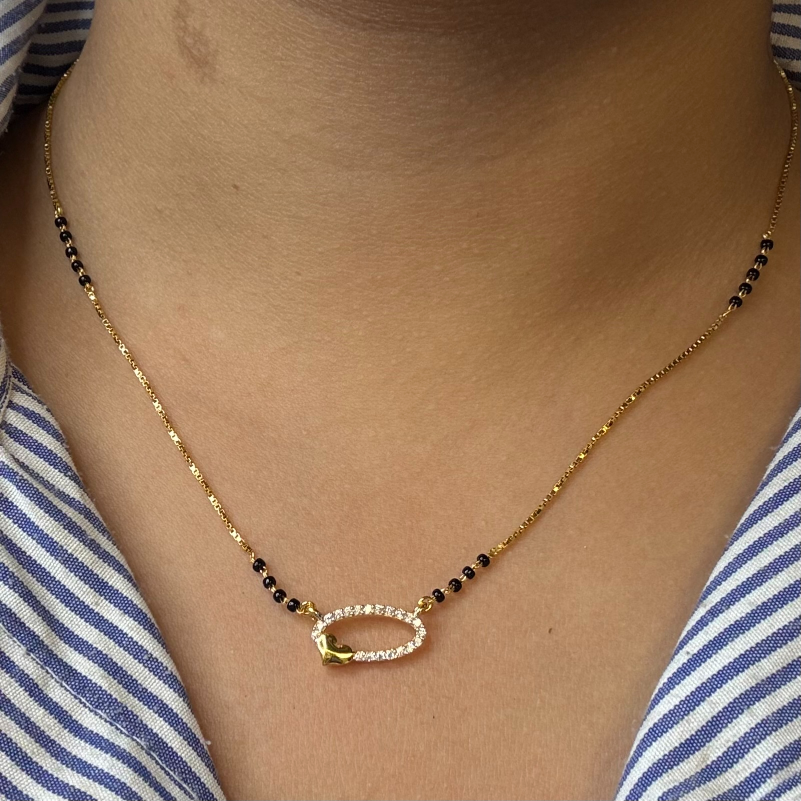 IMG_8683 9KT MANGALSUTRA - Image 1