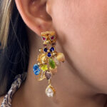 SILVER EARRING- GOLD PLATED