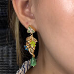SILVER EARRING- GOLD PLATED - Image 3