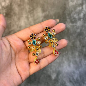 SILVER EARRING- GOLD PLATED