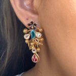 SILVER EARRING- GOLD PLATED - Image 3
