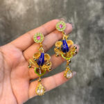 SILVER EARRING- GOLD PLATED - Image 2
