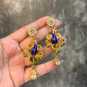 SILVER EARRING- GOLD PLATED
