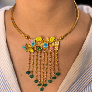 SILVER NECKLACE- GOLD PLATED
