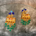SILVER EARRING- GOLD PLATED