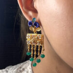SILVER EARRING- GOLD PLATED - Image 3