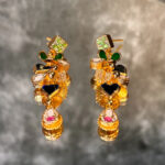 SILVER EARRING- GOLD PLATED