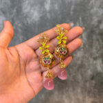 SILVER EARRING- GOLD PLATED