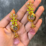 SILVER EARRING- GOLD PLATED - Image 2