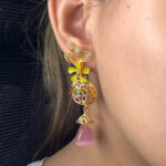 SILVER EARRING- GOLD PLATED - Image 3
