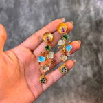 SILVER EARRING- GOLD PLATED