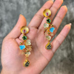 SILVER EARRING- GOLD PLATED - Image 2