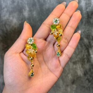 SILVER EARRING- GOLD PLATED
