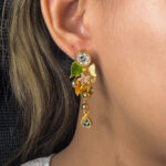 SILVER EARRING- GOLD PLATED - Image 3
