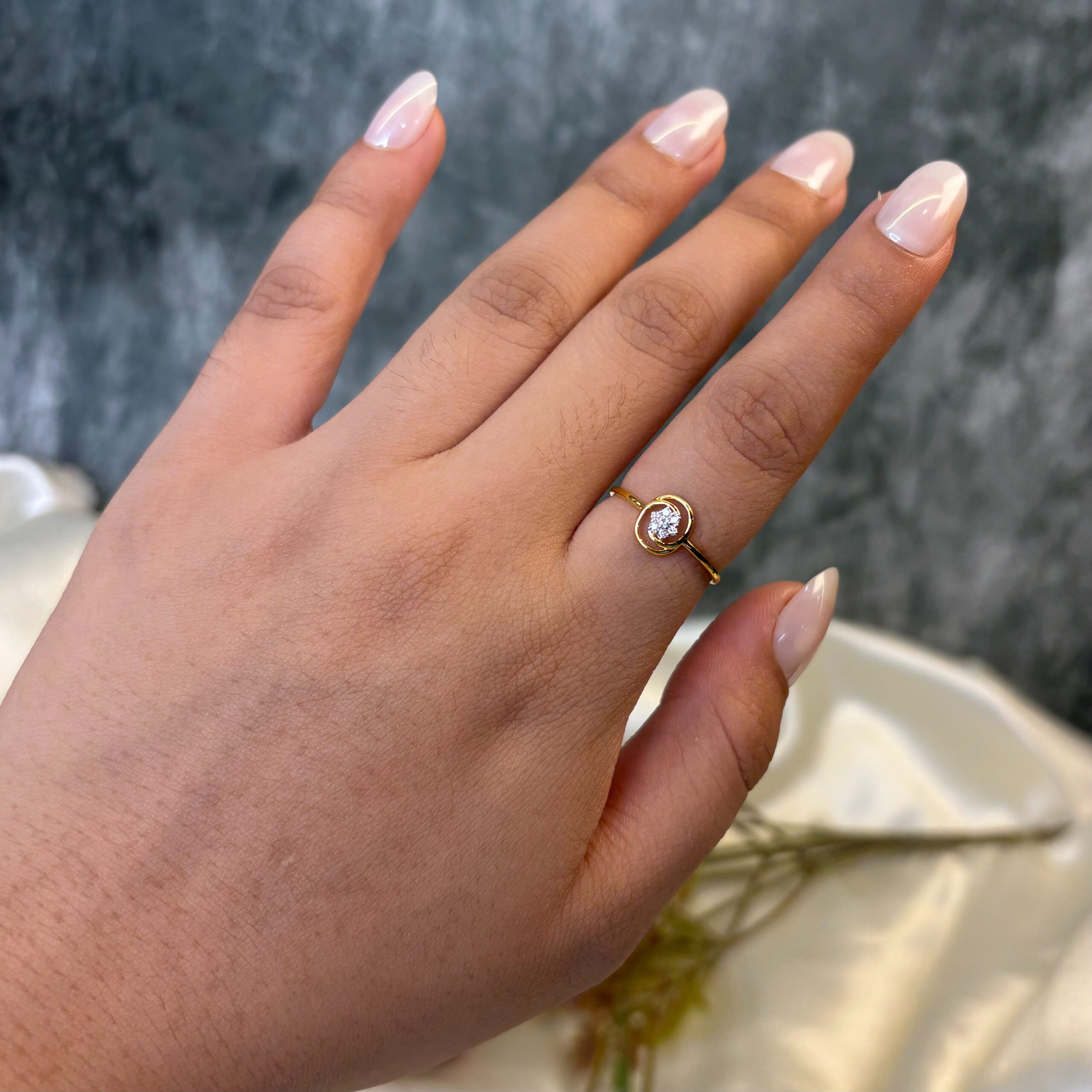 DIAMOND RING ( 9KT GOLD)