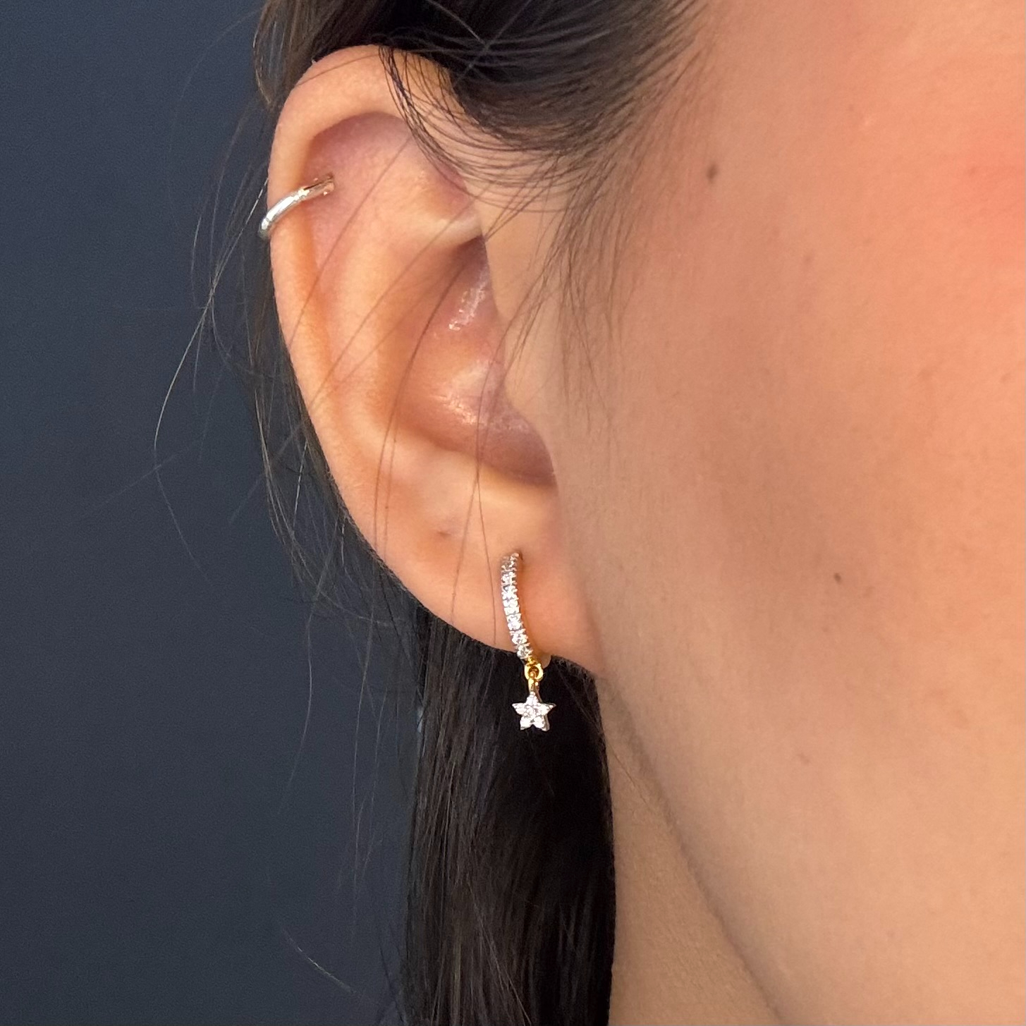DIAMOND EARRING ( 18KT GOLD)