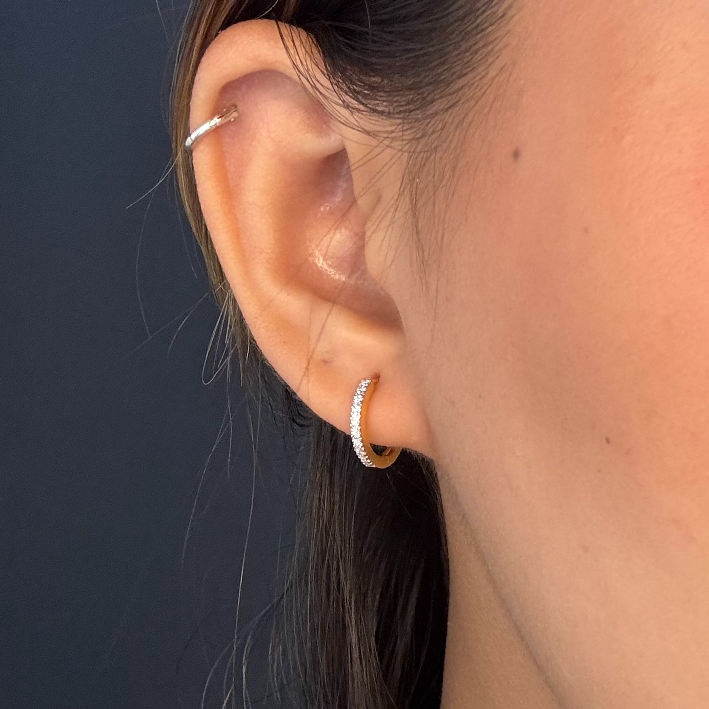 DIAMOND EARRING ( 18KT GOLD)