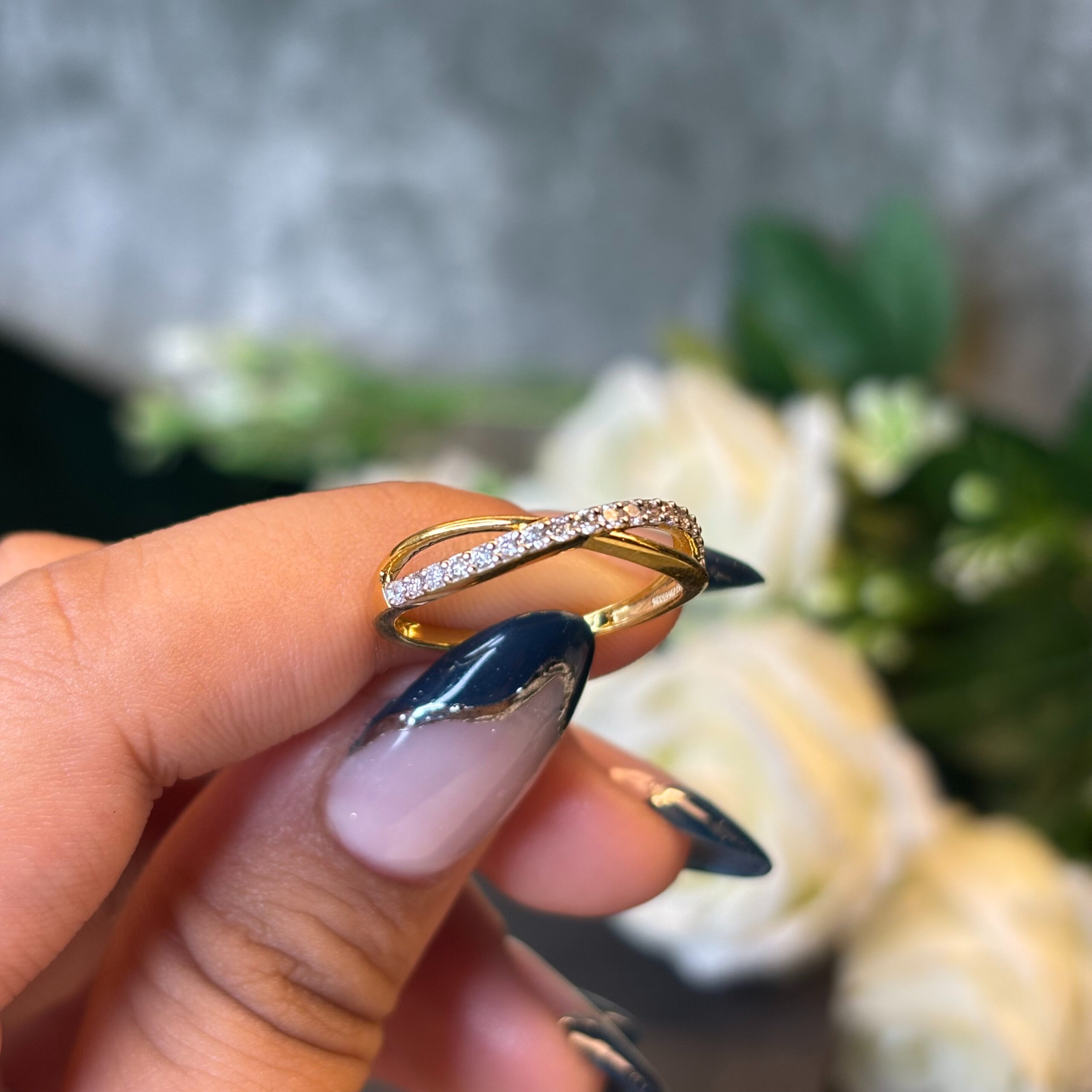 DIAMOND RING  ( 9KT GOLD)