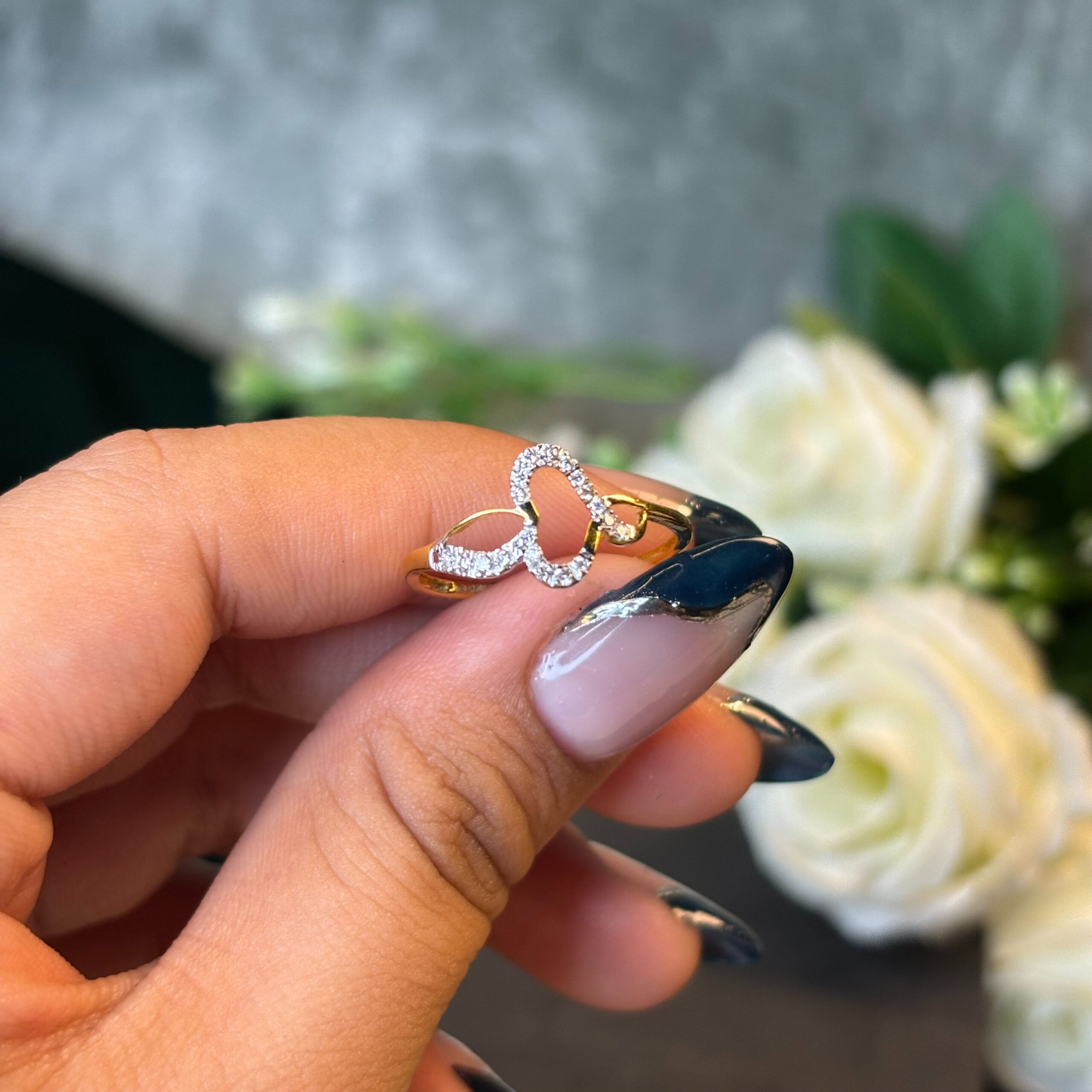 DIAMOND RING  ( 9KT GOLD)