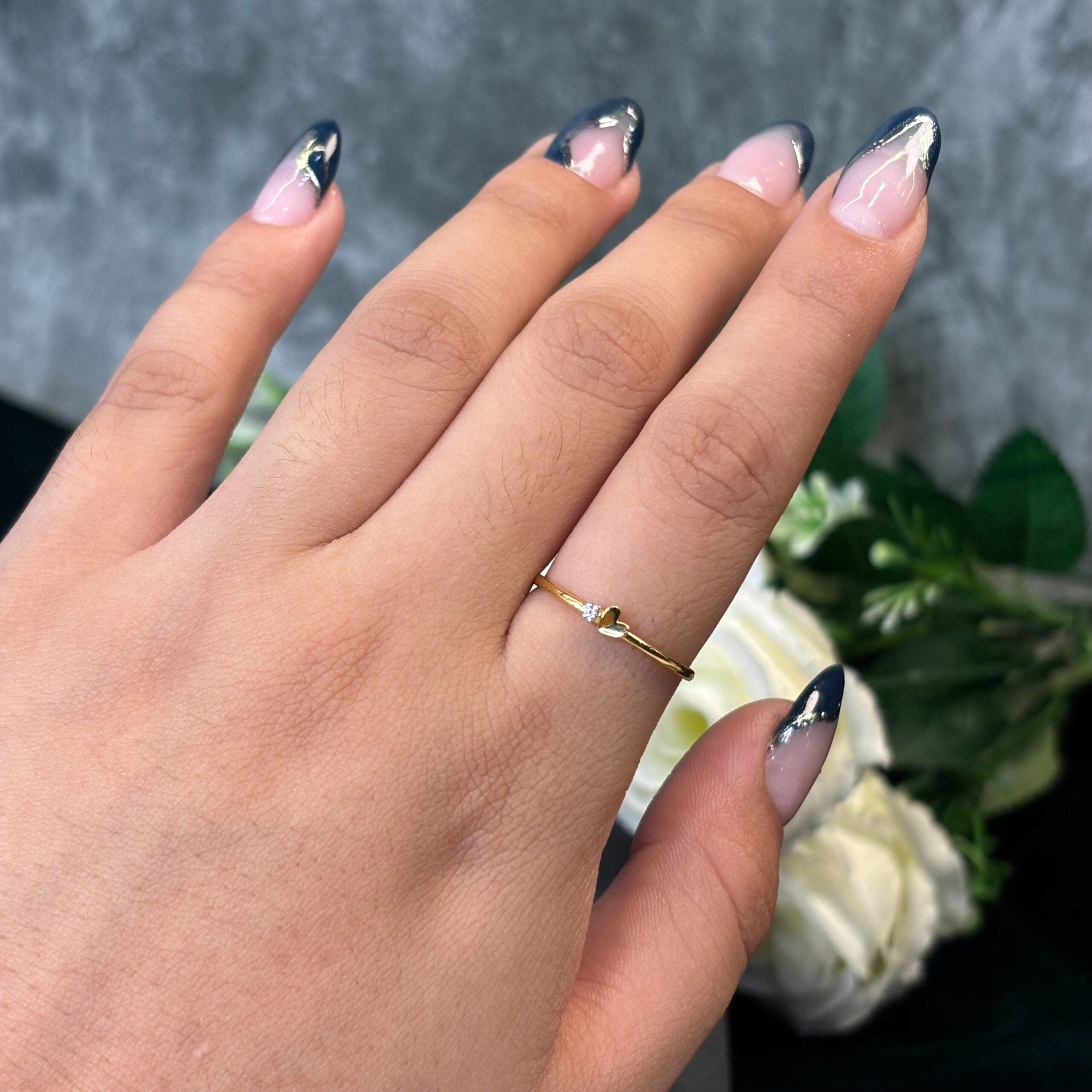 DIAMOND RING  ( 9KT GOLD)
