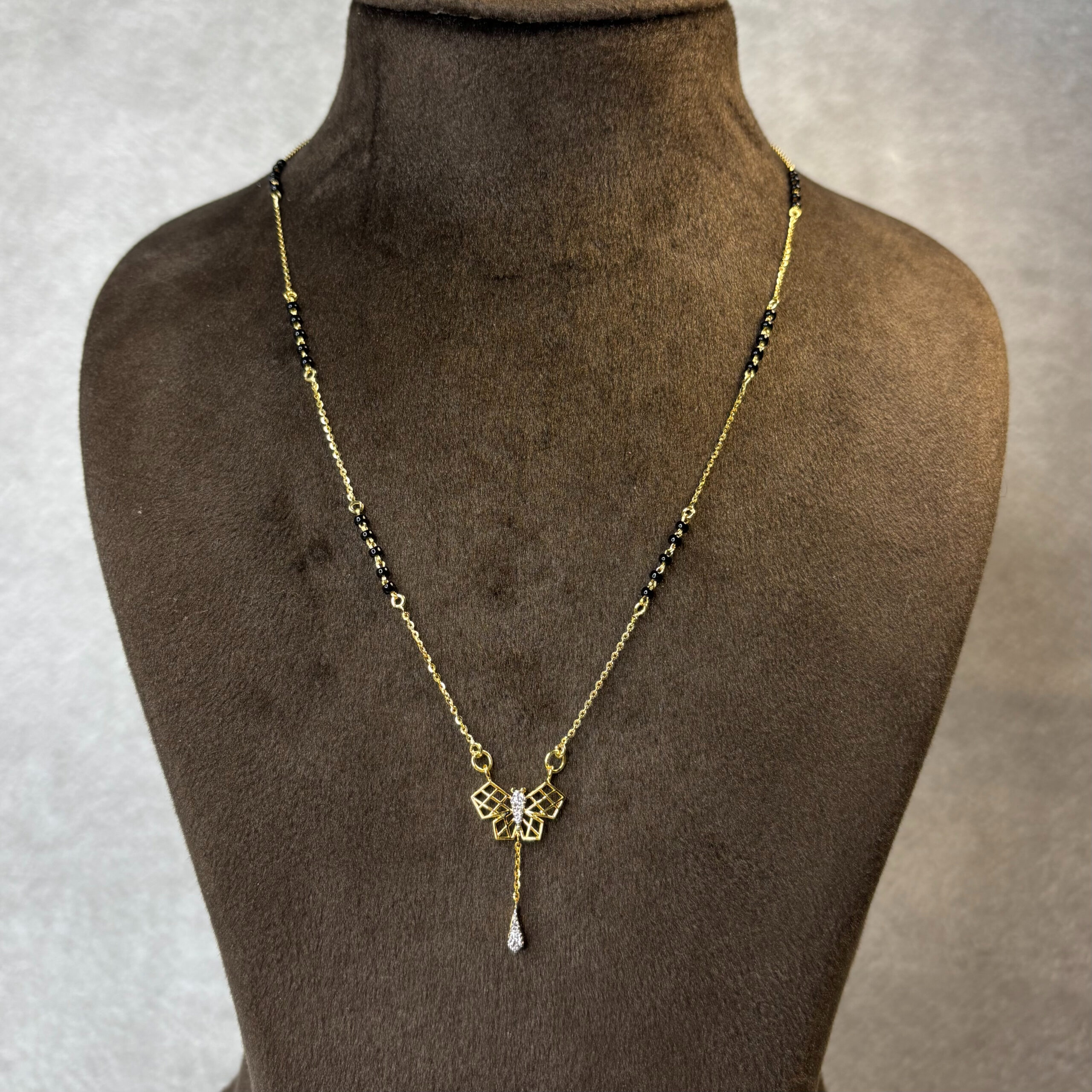 IMG_8980 DIAMOND MANGALSUTRA ( 18KT GOLD) - Image 1