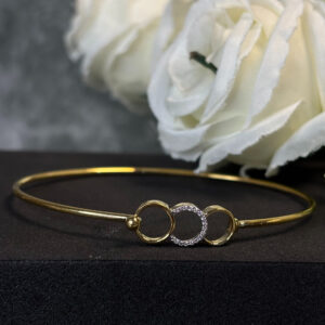 DIAMOND BANGLE ( 9KT GOLD)
