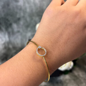 DIAMOND BANGLE ( 9KT GOLD) - Image 3