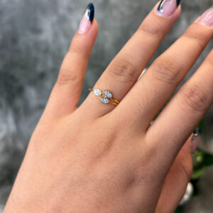 DIAMOND RING  ( 9KT GOLD) - Image 2