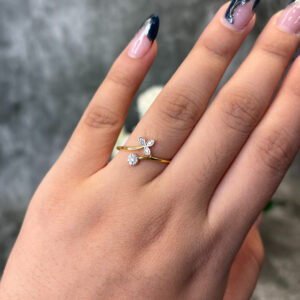 DIAMOND RING  ( 9KT GOLD) - Image 2