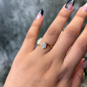 DIAMOND RING ( 9KT GOLD) - Image 2