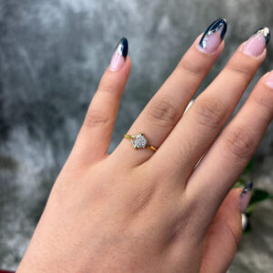 DIAMOND RING ( 9KT GOLD) - Image 2