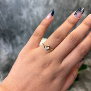 DIAMOND RING  ( 9KT GOLD) - Image 2