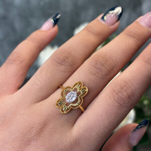 DIAMOND RING ( 9KT GOLD) - Image 2