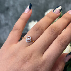 DIAMOND RING  ( 9KT GOLD) - Image 2