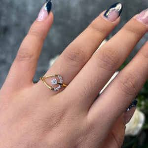 DIAMOND RING ( 9KT GOLD) - Image 2
