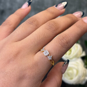 DIAMOND RING  ( 9KT GOLD) - Image 2