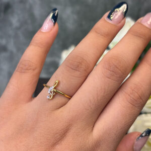DIAMOND RING  ( 9KT GOLD) - Image 2