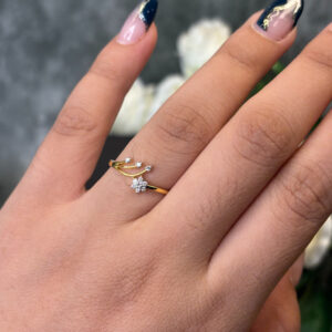 DIAMOND RING ( 9KT GOLD) - Image 2
