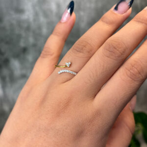 DIAMOND RING  ( 9KT GOLD) - Image 2