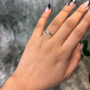 DIAMOND RING ( 9KT GOLD) - Image 2