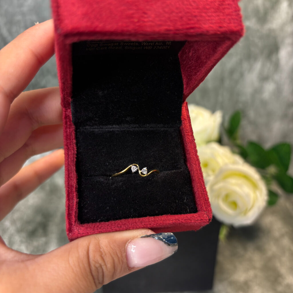 DIAMOND RING  ( 9KT GOLD) - Image 3