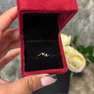 DIAMOND RING ( 9KT GOLD) - Image 3