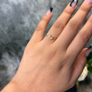 DIAMOND RING ( 9KT GOLD) - Image 2