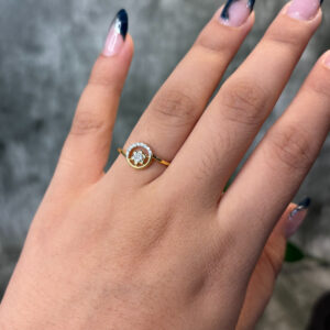 DIAMOND RING  ( 9KT GOLD) - Image 2