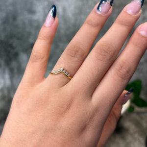 DIAMOND RING  ( 9KT GOLD) - Image 2