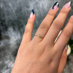 DIAMOND RING ( 9KT GOLD) - Image 2