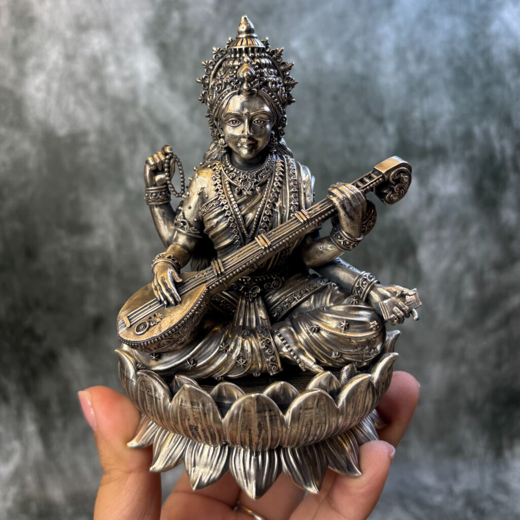 GODDESS SARASWATI ( 925 SILVER) - Image 4