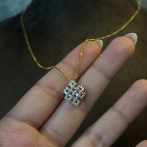 DIAMOND CHAIN WITH PENDENT ( 18KT GOLD)
