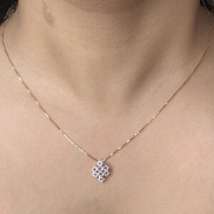 DIAMOND CHAIN WITH PENDENT ( 18KT GOLD)
