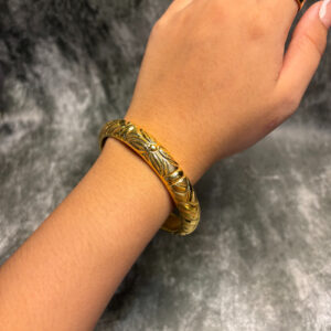 ELECTRO FORMING GOLD BANGLE
